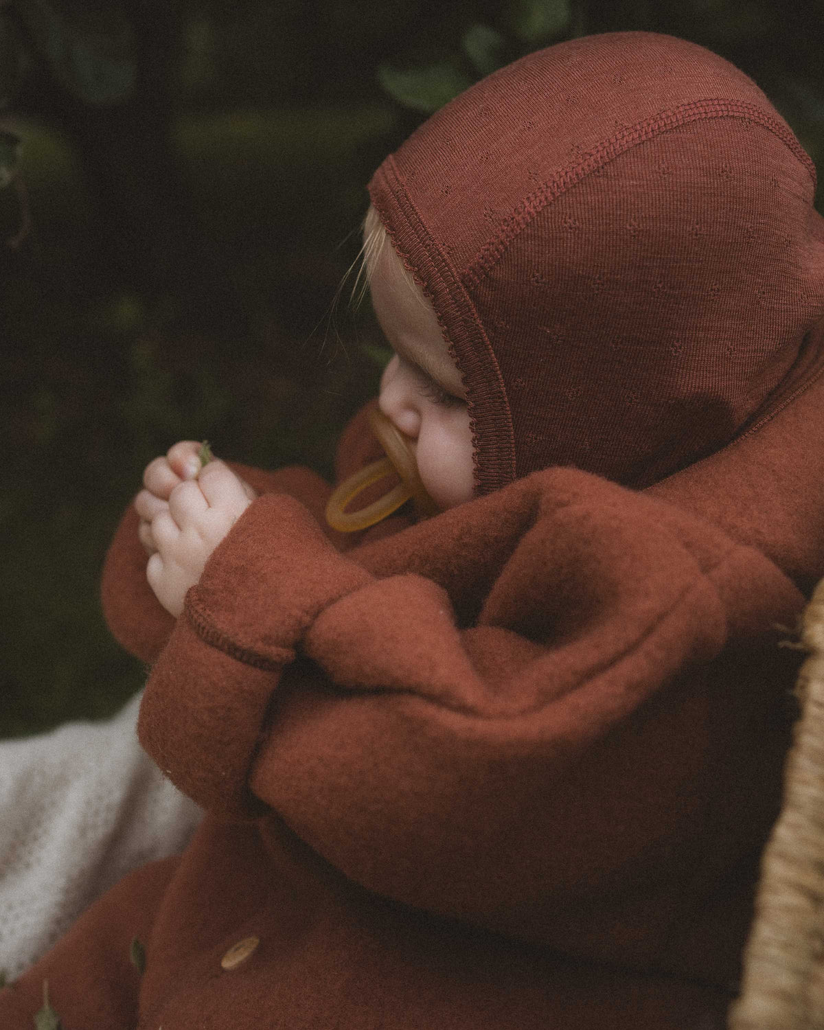Overall Wollfleece - henna dune