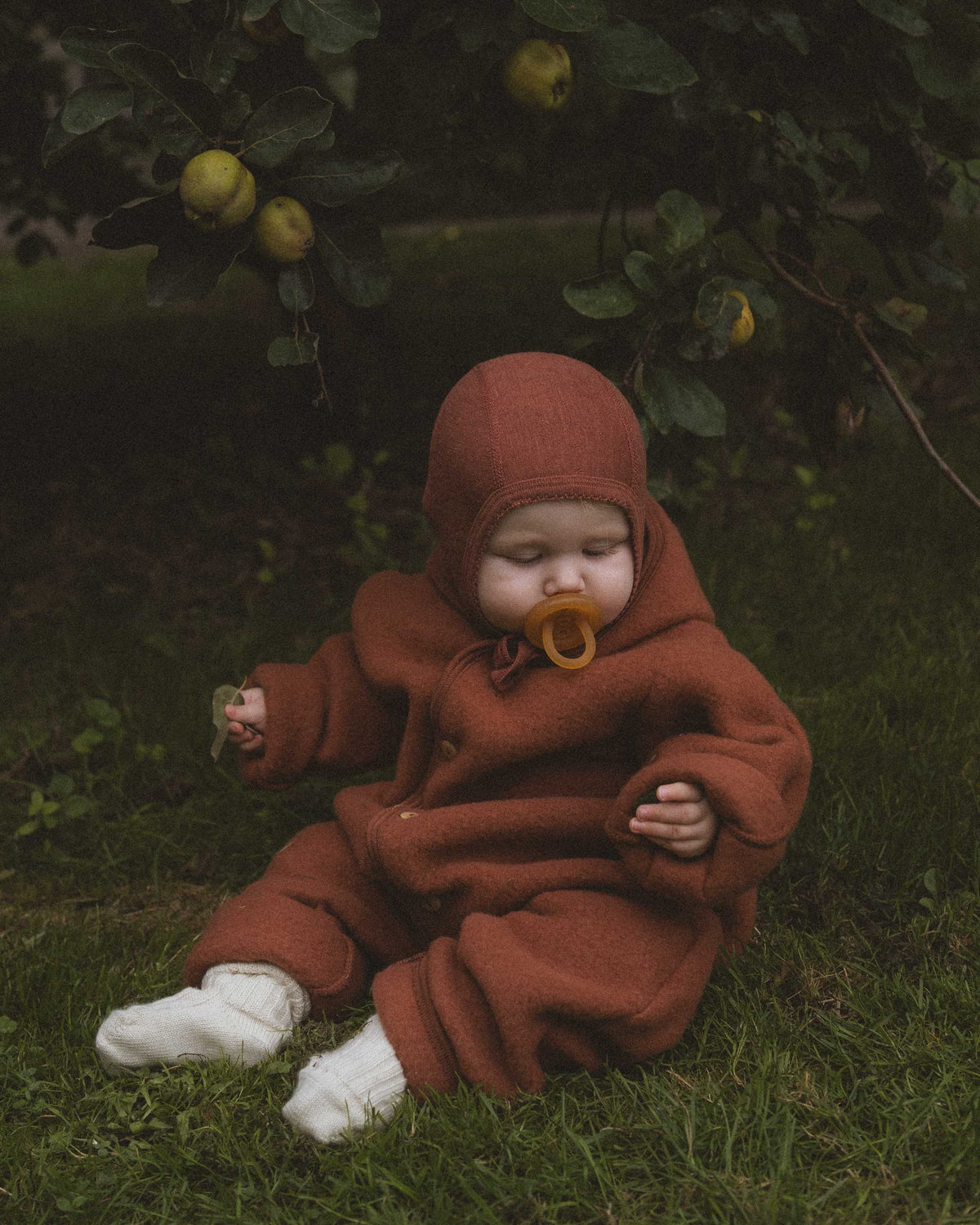 Overall Wollfleece - henna dune