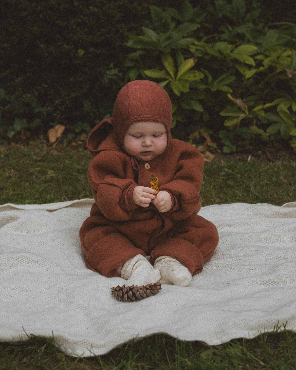 Overall Wollfleece - henna dune