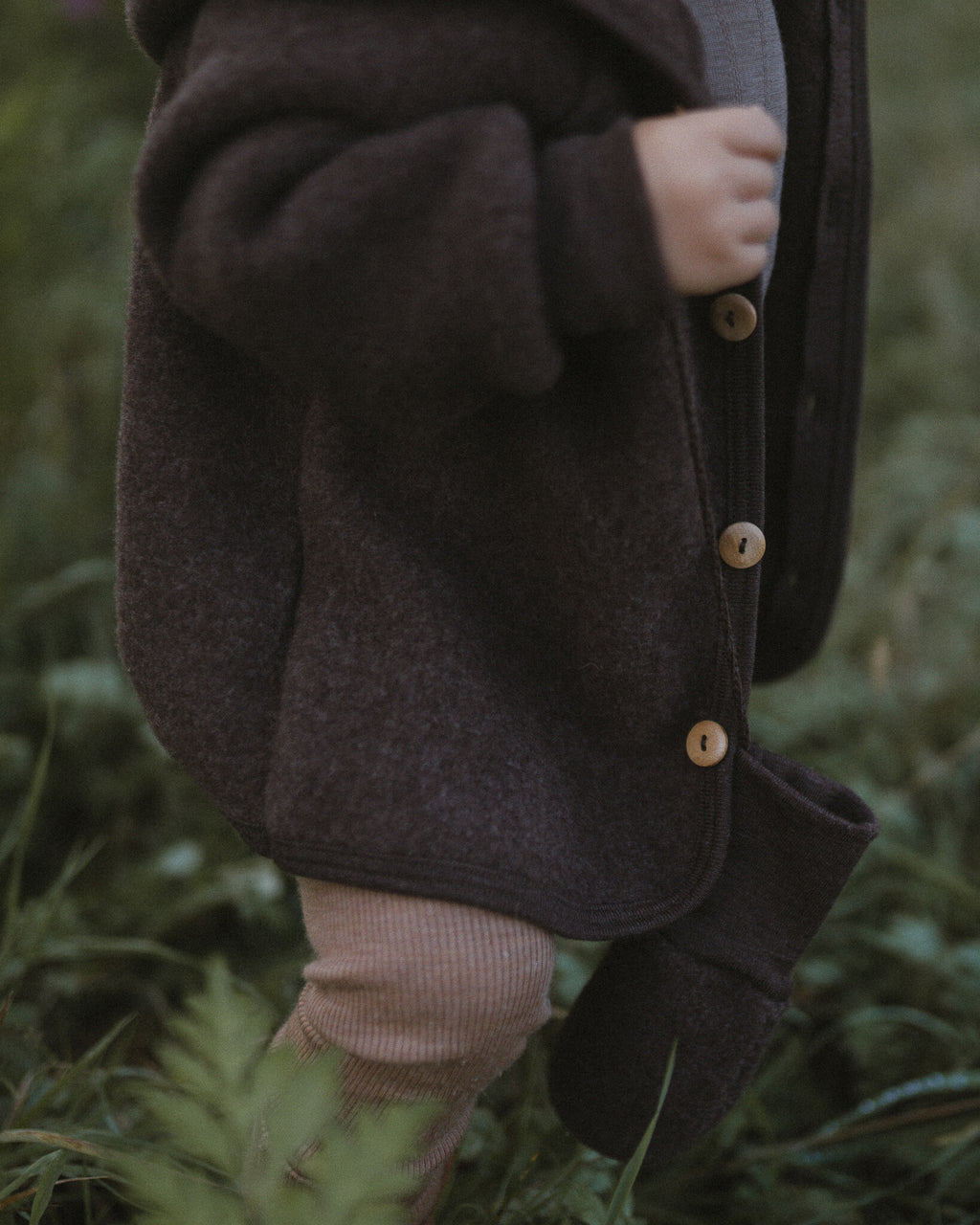 Babyjas van wol-fleece - cocoa Ziloen©-8