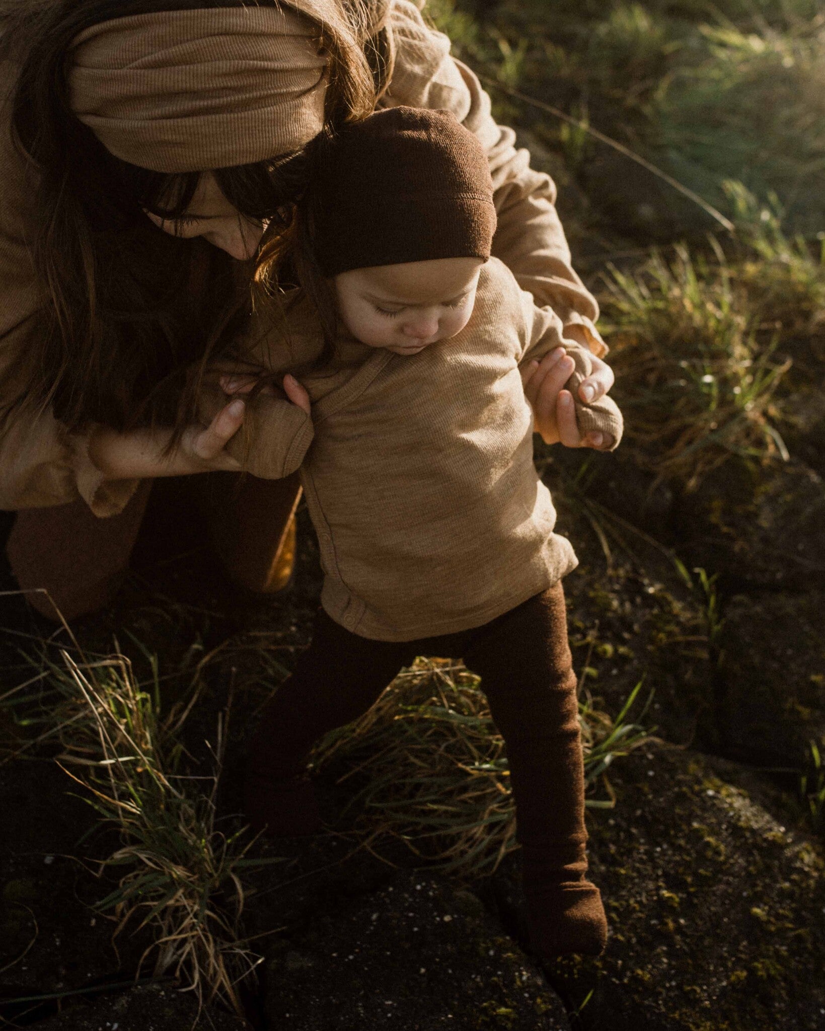 Unaduna baby wikkelvestje wol semla