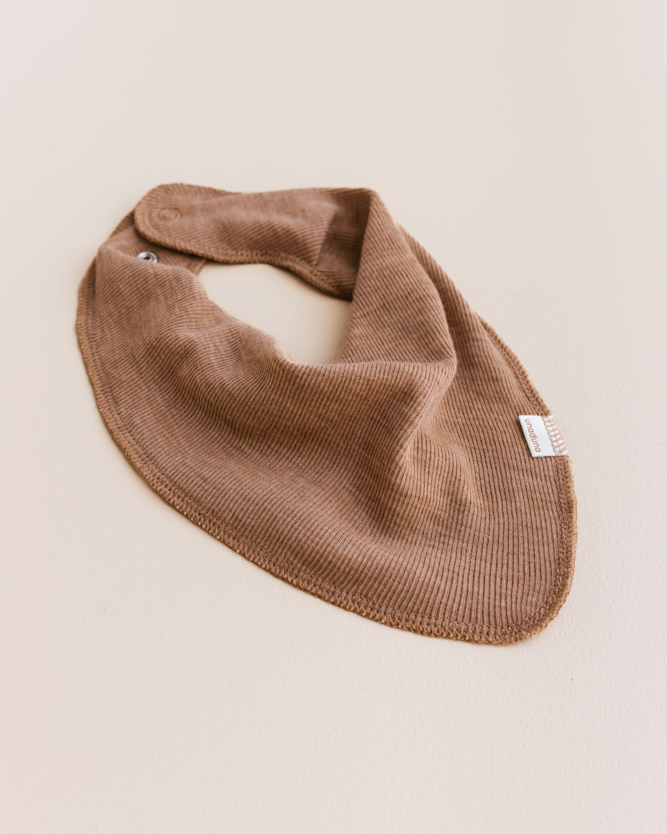 unaduna Bib scarf tiny rib wool - semla