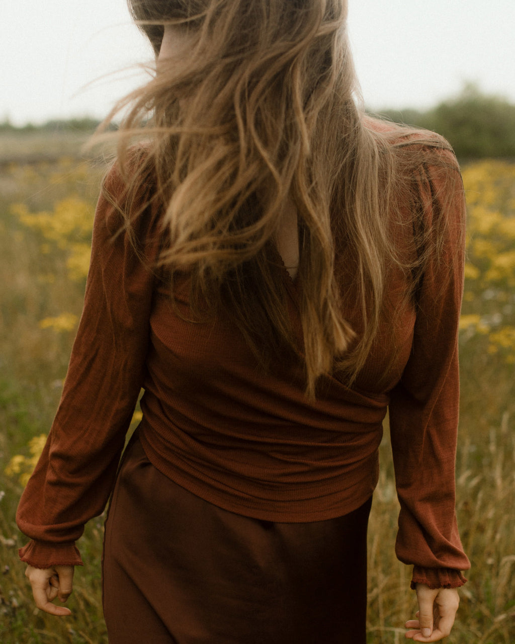 unaduna dames blouse wol henna dune