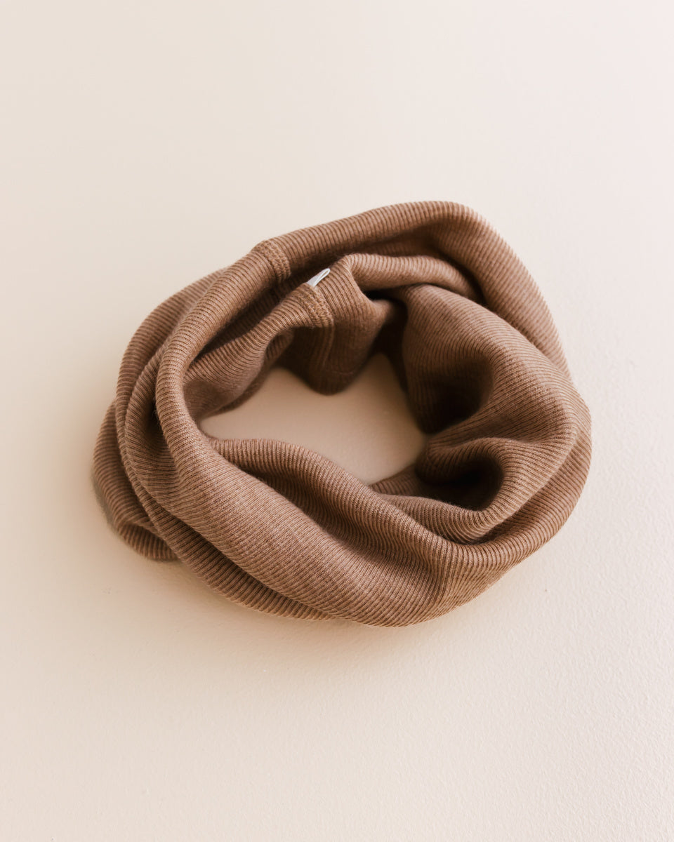unaduna Unaduna Loop scarf tiny rib wool - semla